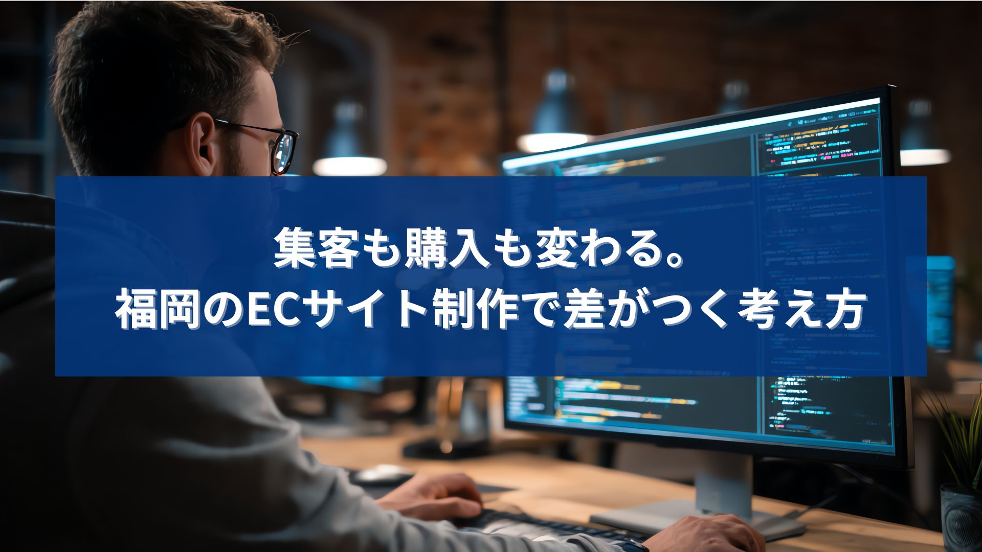 福岡のECサイト制作で、集客や購入率に差が出る考え方を解説するアイキャッチ画像