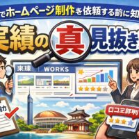 福岡でホームページ制作を依頼する前に知るべき、実績の本当の見抜き方を解説するイメージ画像