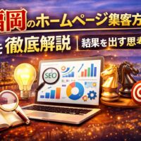 福岡のホームページ集客方法と戦略を解説するSEO・マーケティングのイメージ画像