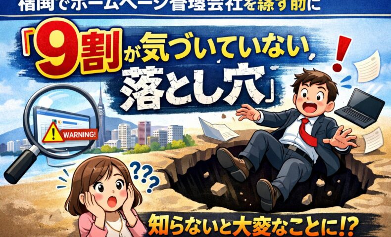 福岡でホームページ管理会社を選ぶ前に知るべき9割が気づいていない落とし穴を解説するイメージ
