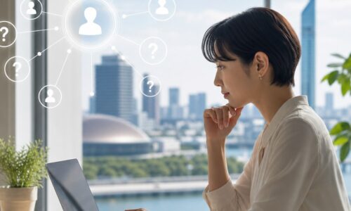 福岡 AI検索 FAQ設計を解説する、質問と回答を整理したFAQ画面のイメージ