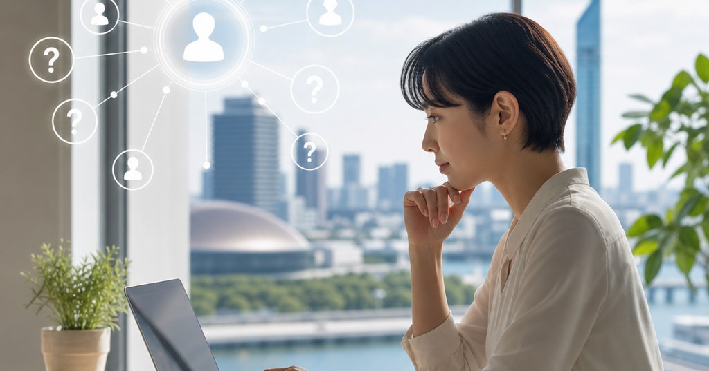 福岡 AI検索 FAQ設計を解説する、質問と回答を整理したFAQ画面のイメージ