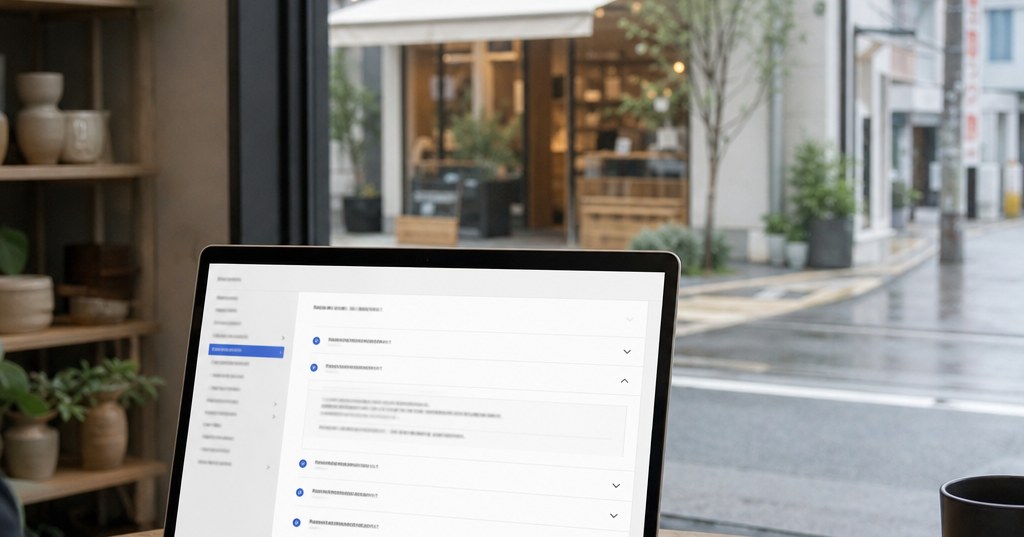 福岡 FAQページ SEOの設計を示す、検索意図に沿った質問と回答を確認するWebサイト画面
