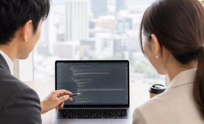 福岡の企業サイトにおけるOrganization構造化データとGoogle評価の関係を示すイメージ
