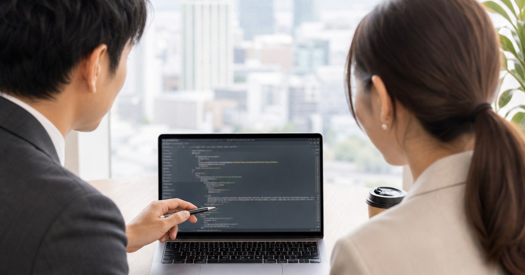 福岡の企業サイトにおけるOrganization構造化データとGoogle評価の関係を示すイメージ