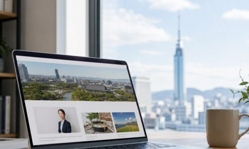 福岡 著者情報 SEOの設計を示す、地域性と専門性を結び付けたWebサイトのイメージ