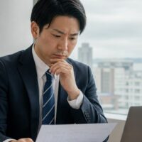 福岡の会社情報を調べるために企業データを確認するビジネスイメージ