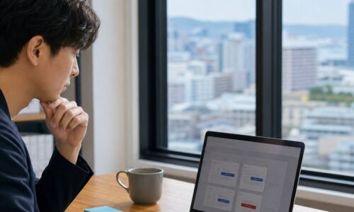 福岡 CTA 設計のポイントを示す、地域に合わせた問い合わせ導線とボタンを検討するWebマーケティング担当者
