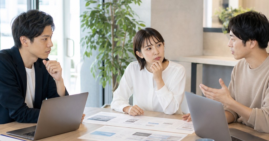 ホームページ制作はフリーランスと制作会社どちらがいいかを比較検討する担当者