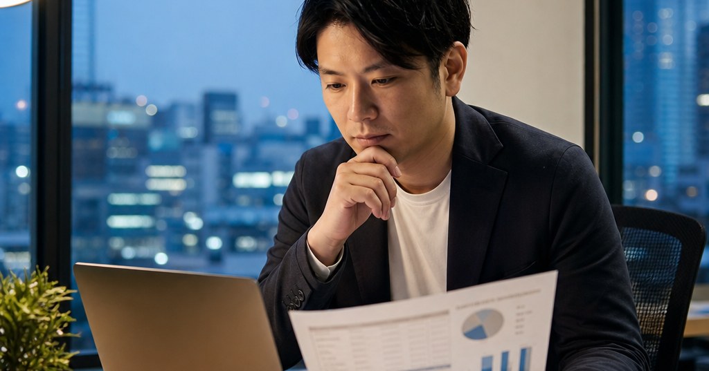 福岡 コンテンツ監査で企業サイトのSEO課題を確認する担当者
