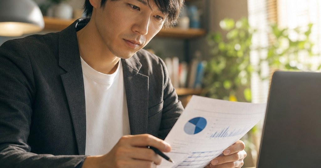 福岡の古い記事を改善するため、検索流入やアクセスデータを確認しながらリライト判断を行う担当者