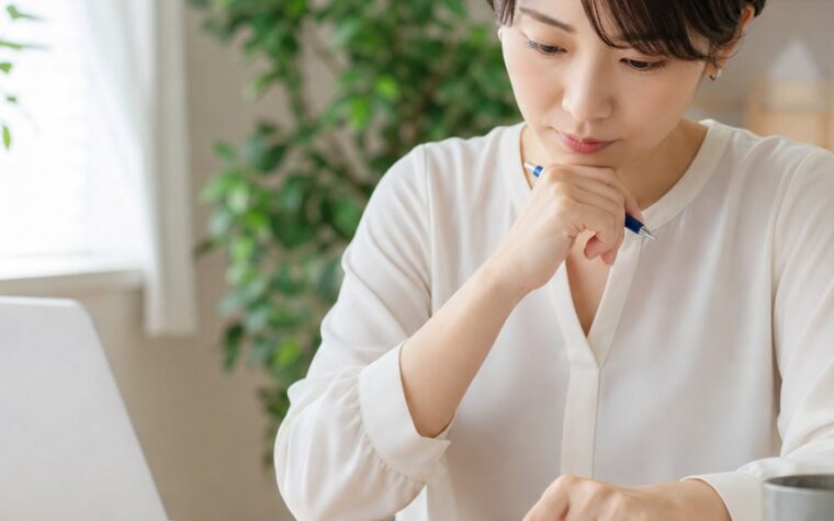個人事業主がホームページのSEOを自分でできないときに、集客代行を依頼する前の確認事項を整理している様子