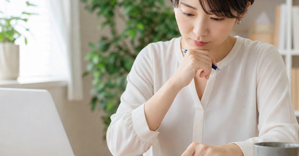 個人事業主がホームページのSEOを自分でできないときに、集客代行を依頼する前の確認事項を整理している様子